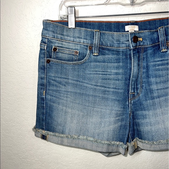 J Crew Cuffed Denim Shorts - Picture 3 of 10